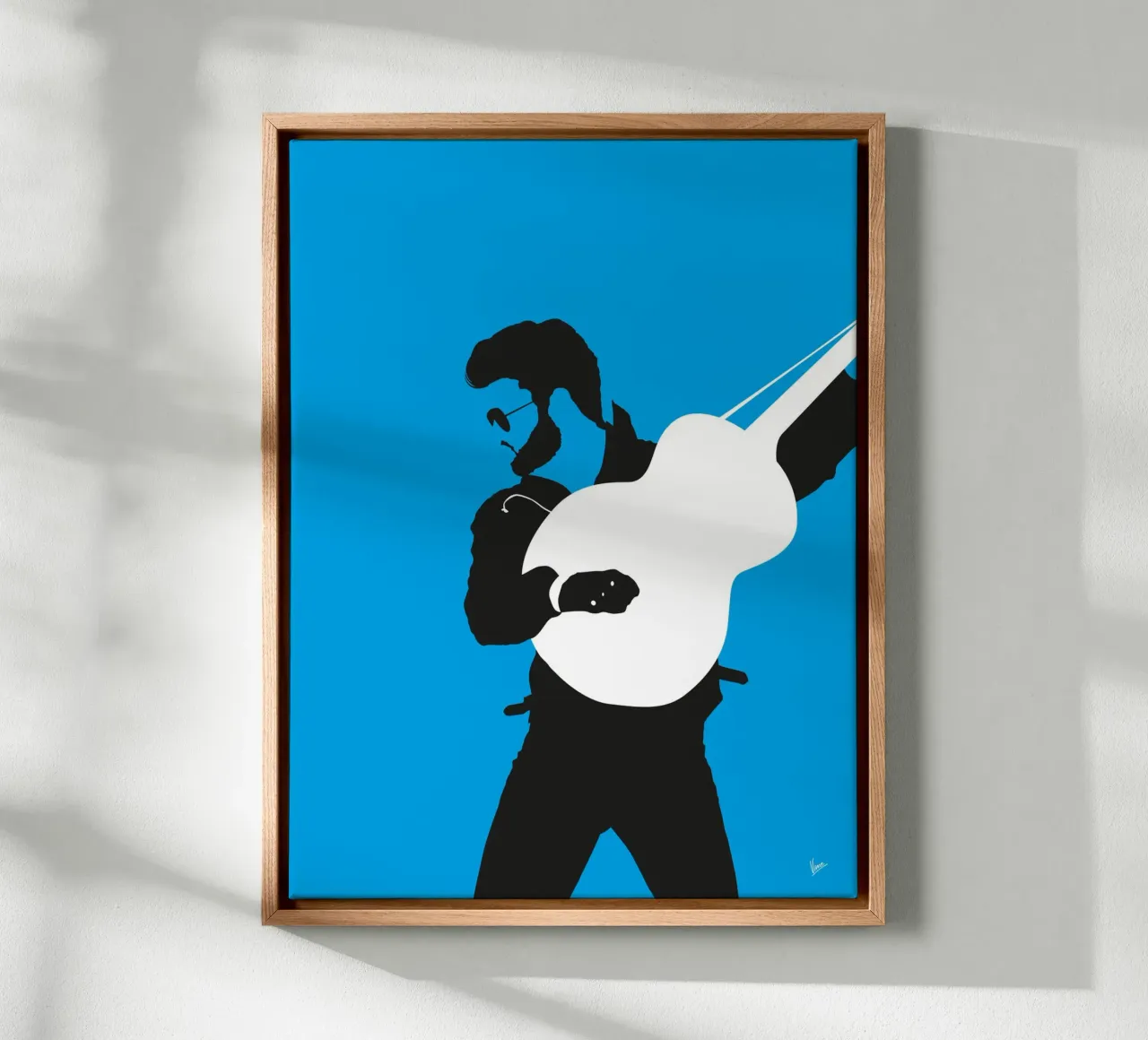 No089 GEORGE MICHAEL tela con Cornice a cassetta da Iconic Rockstars