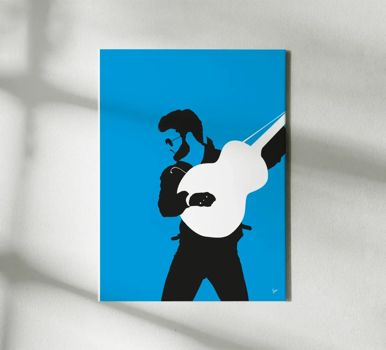 No089 GEORGE MICHAEL tela con Cornice a cassetta da Iconic Rockstars