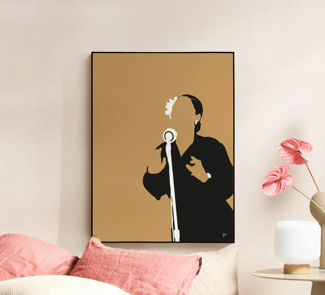 No090 Billie Holiday acrylic glass by Iconic Rockstars