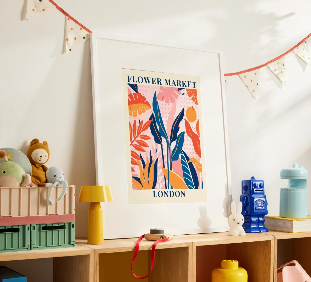 Mercato dei fiori di Londra poster da diedrich