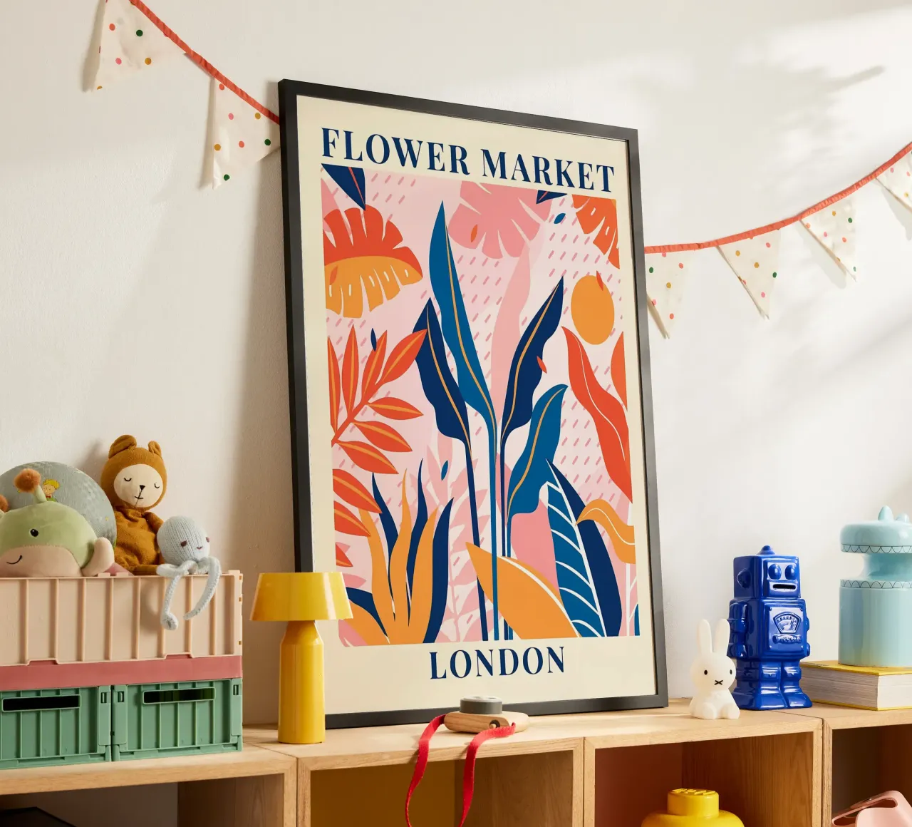 Mercato dei fiori di Londra poster da diedrich