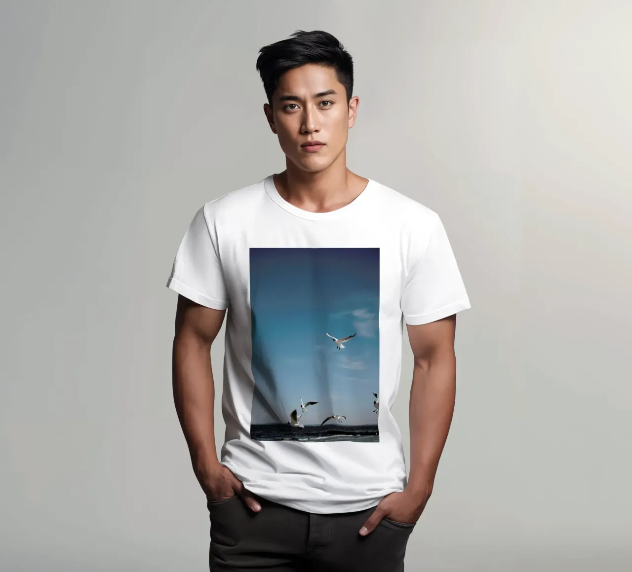 Seagulls IV t-shirt da Sebastian Hilgetag