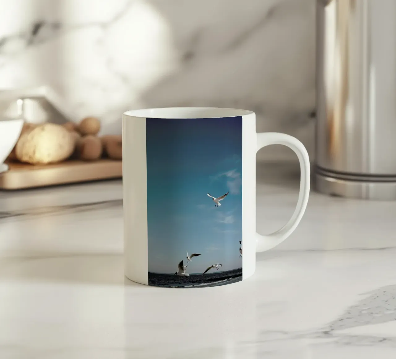 Seagulls IV tazza in ceramica da Sebastian Hilgetag