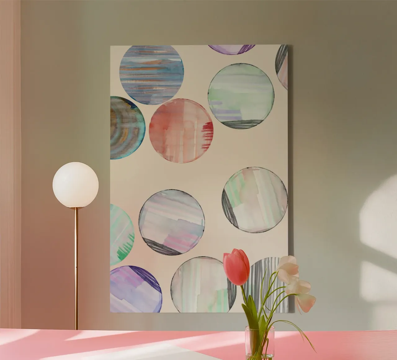 Protection Circles 1 canvas by Cartissi