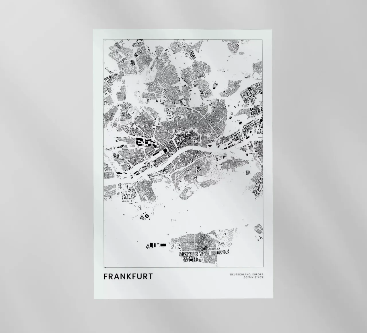 Frankfurt pellicola backlit da The Cartography Collection
