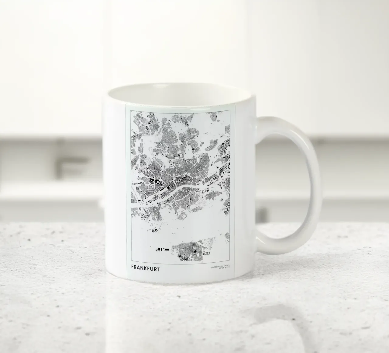 Frankfurt tazza in ceramica da The Cartography Collection