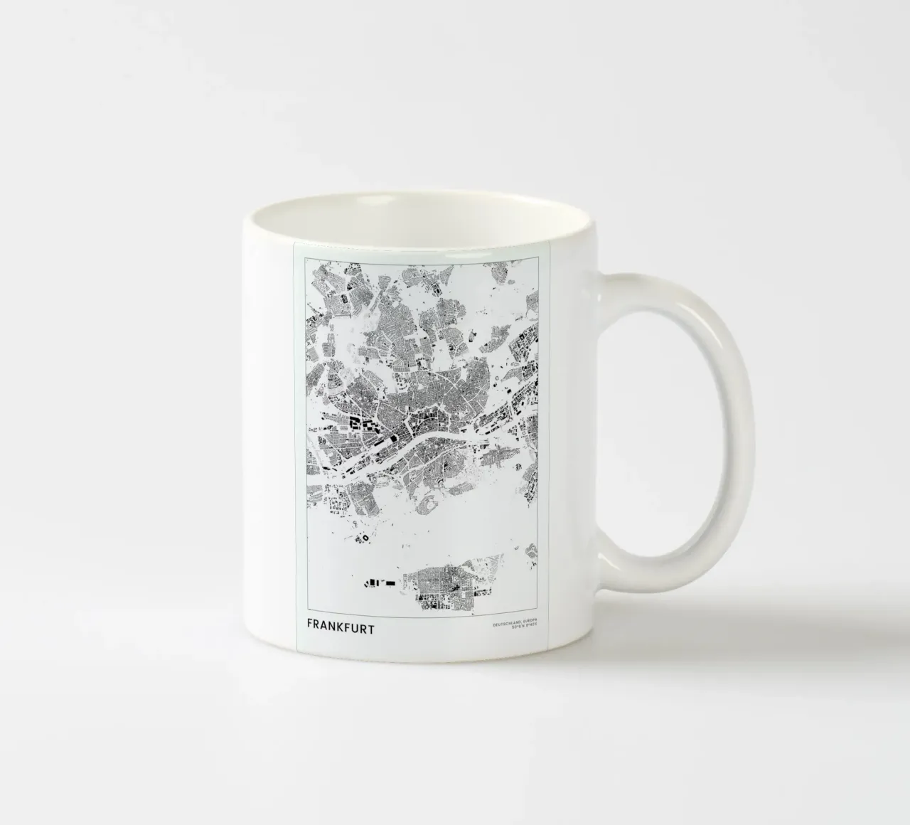 Frankfurt tazza in ceramica da The Cartography Collection