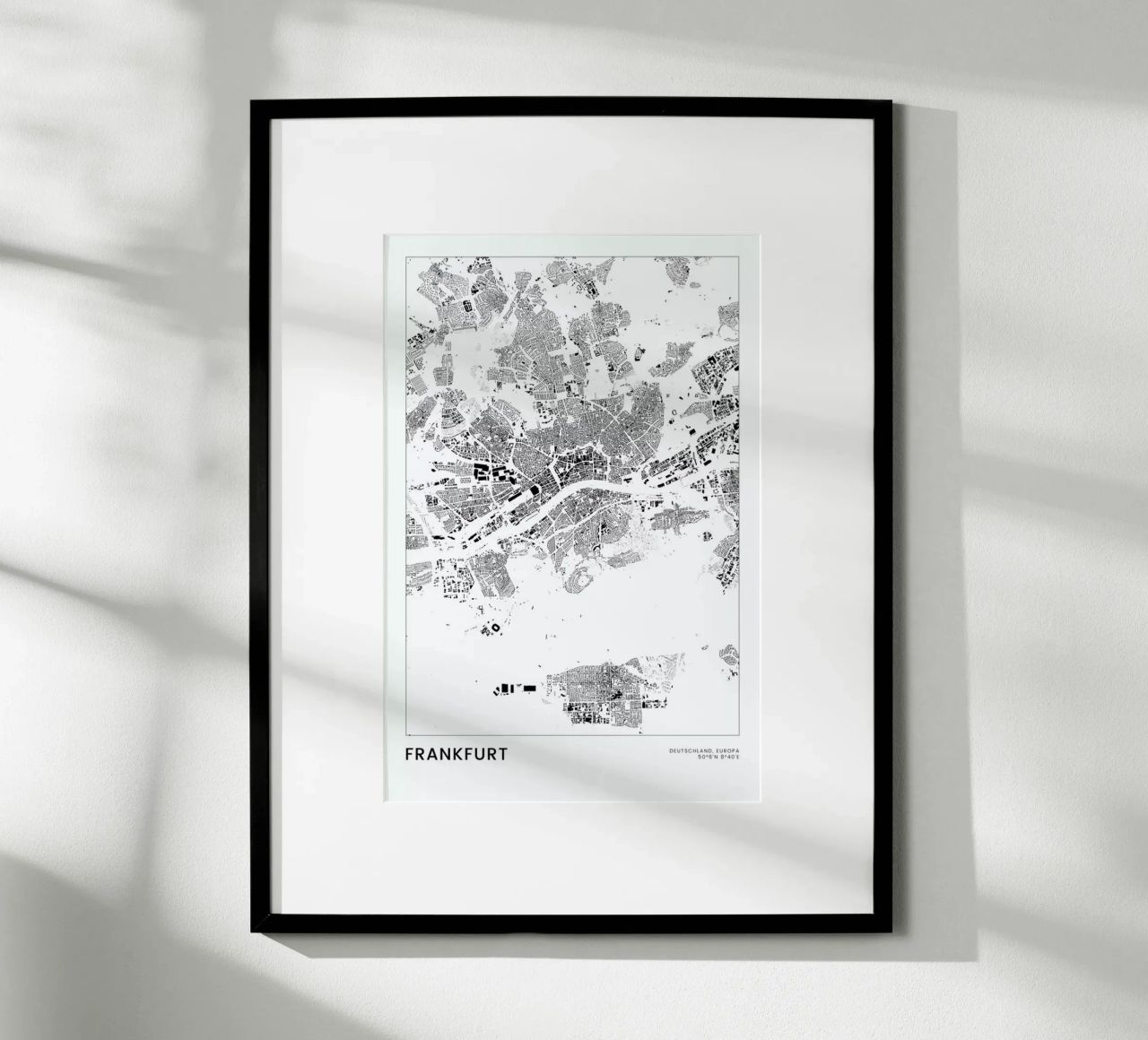 Frankfurt Poster von The Cartography Collection