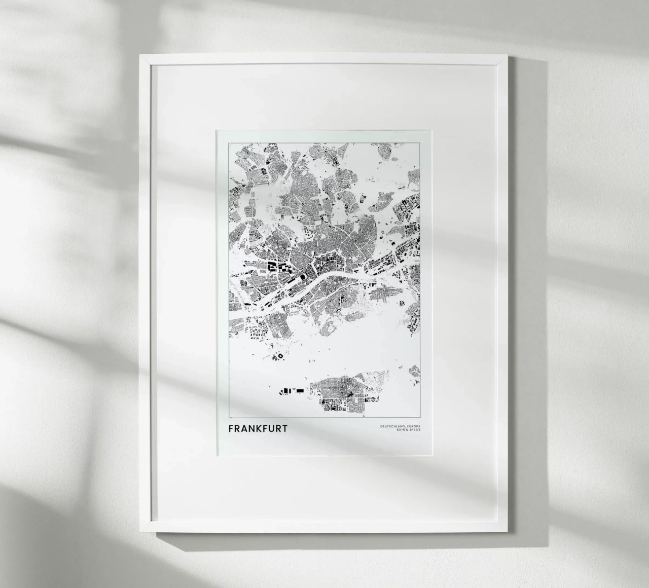 Frankfurt Poster von The Cartography Collection