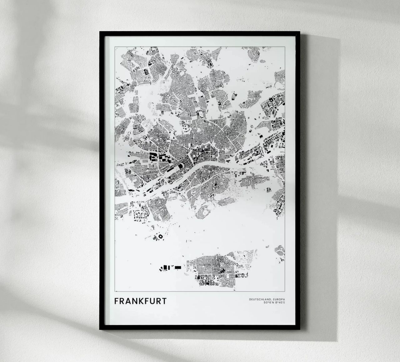 Frankfurt Poster von The Cartography Collection