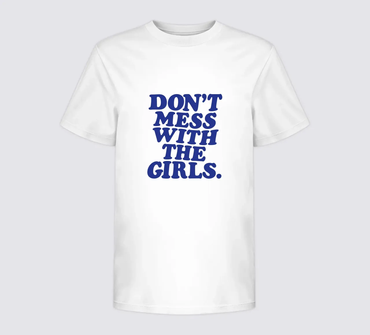 Don't Mess With the Girls Empowering Retro Feminist Design kids t-shirt by THE MOTIVATED TYPE