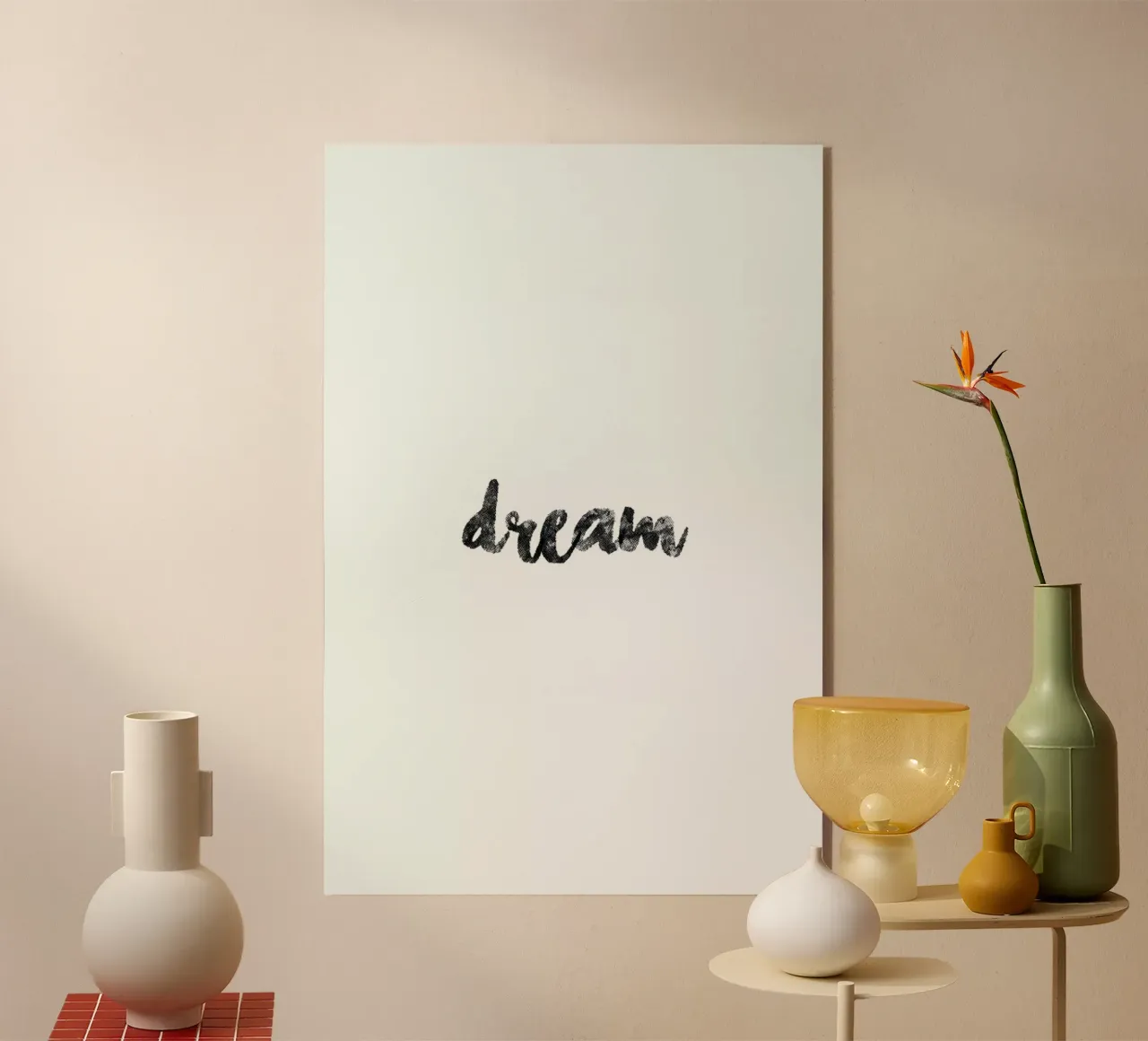 Dream plexiglass da typed