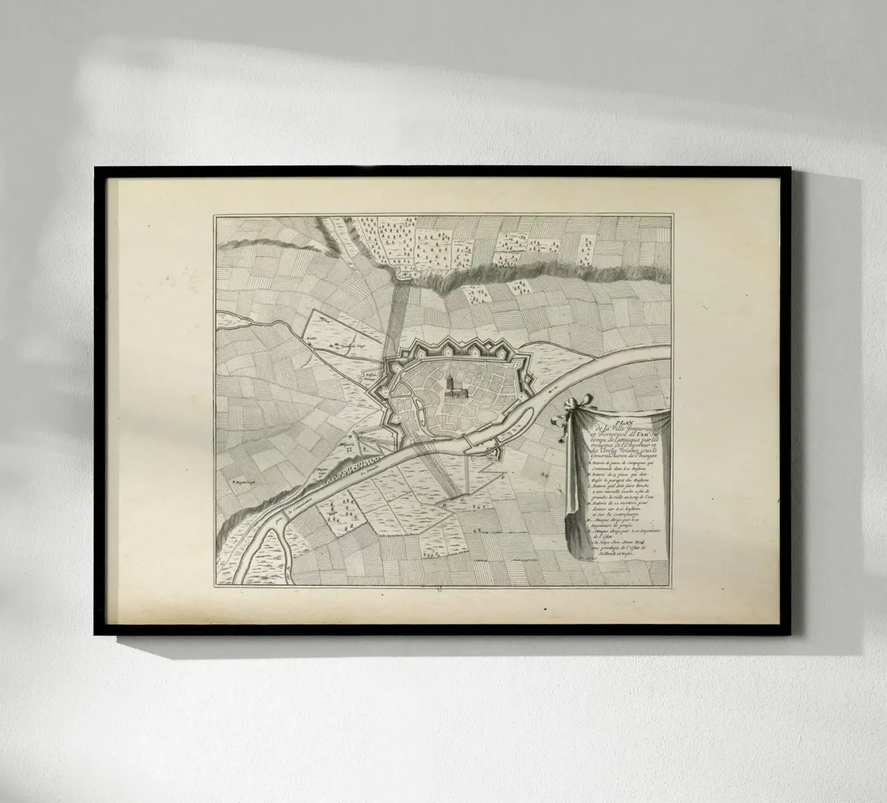 Ulm, Germany, 1704 poster con telaio in alluminio da Artokoloro Quint Lox Ltd