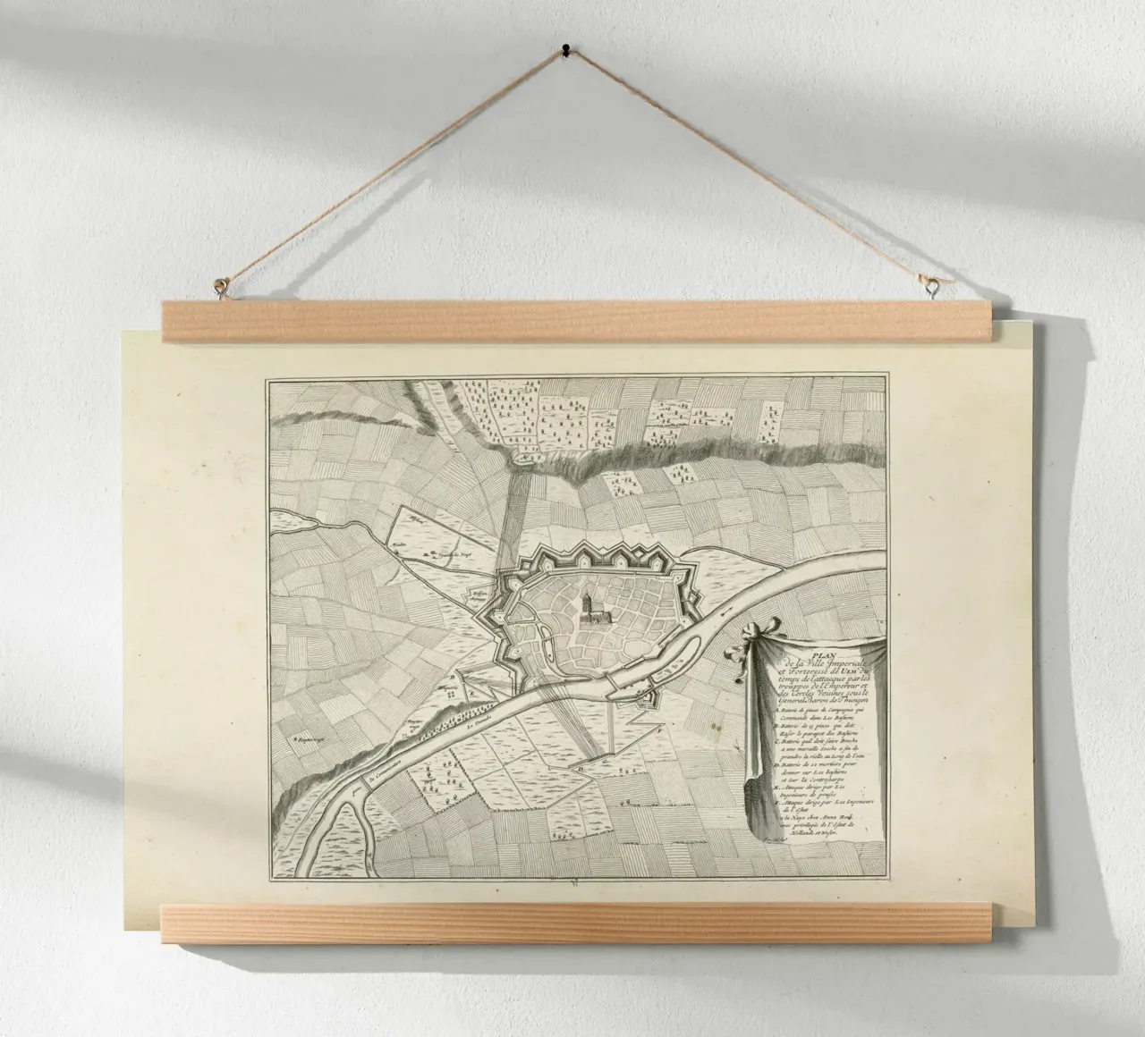 Ulm, Germany, 1704 poster con telaio in alluminio da Artokoloro Quint Lox Ltd
