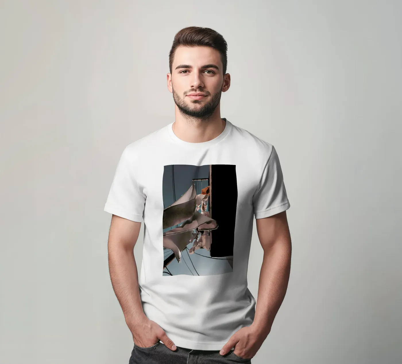 Drying Clothes t-shirt da Sebastian Hilgetag