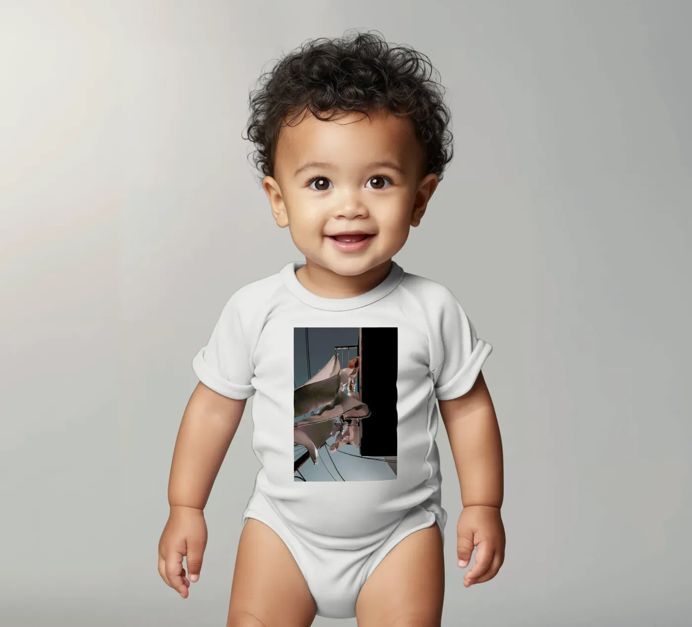 Drying Clothes Kurzarm Babybody von Sebastian Hilgetag