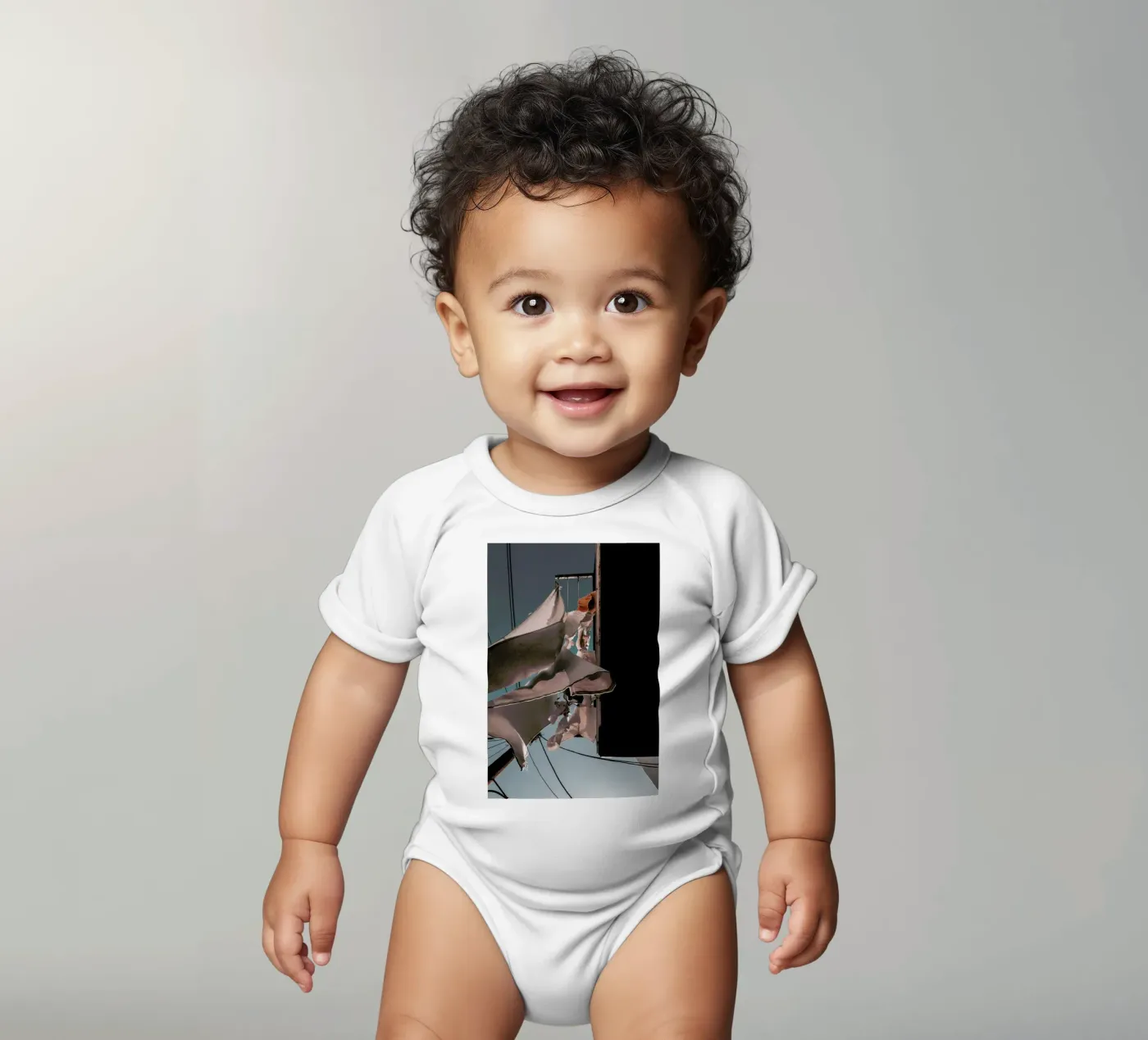 Drying Clothes Kurzarm Babybody von Sebastian Hilgetag