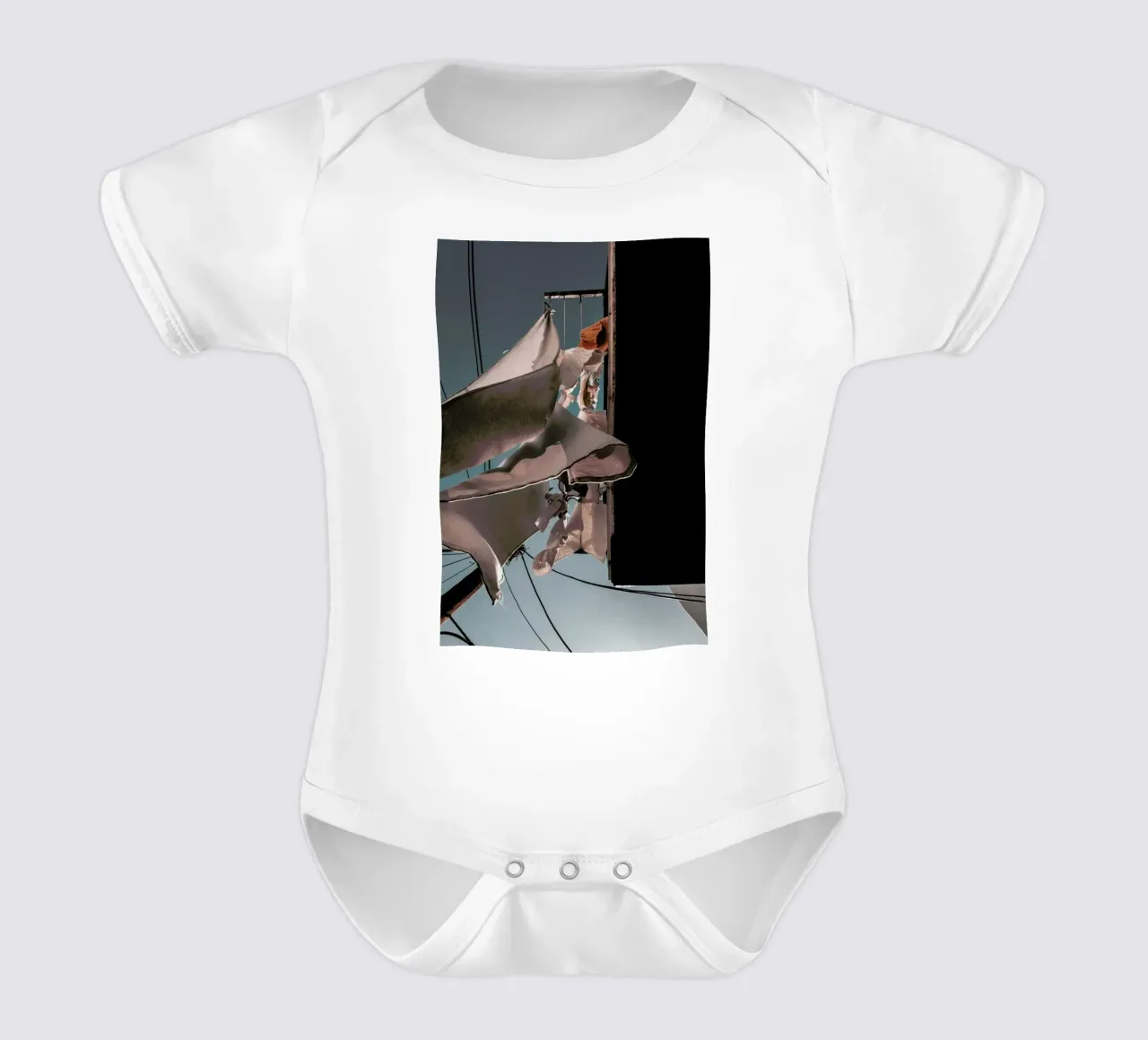 Drying Clothes body neonato maniche corte da Sebastian Hilgetag