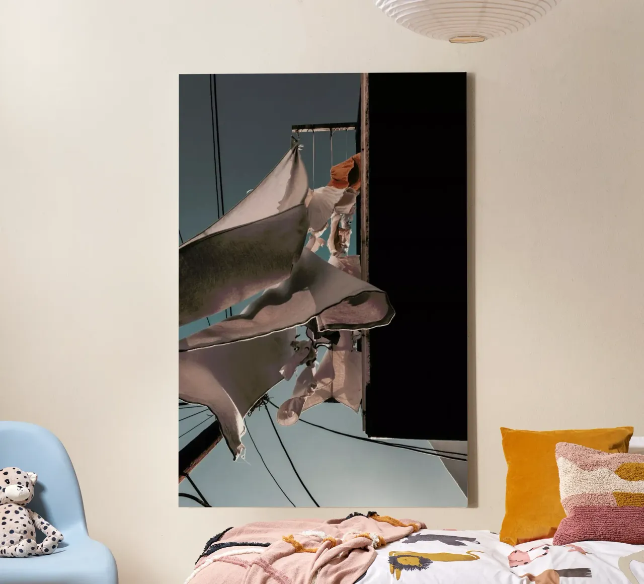 Drying Clothes tela con Cornice a cassetta da Sebastian Hilgetag