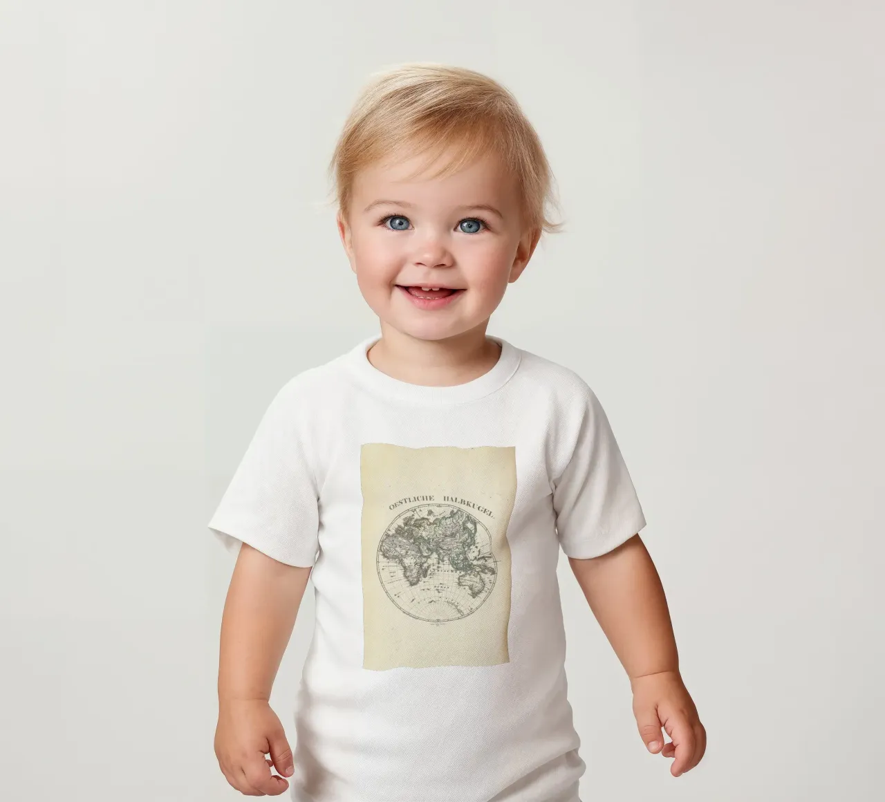 Stieler Map Of The Eastern Hemisphere maglietta neonato da Artokoloro Quint Lox Ltd