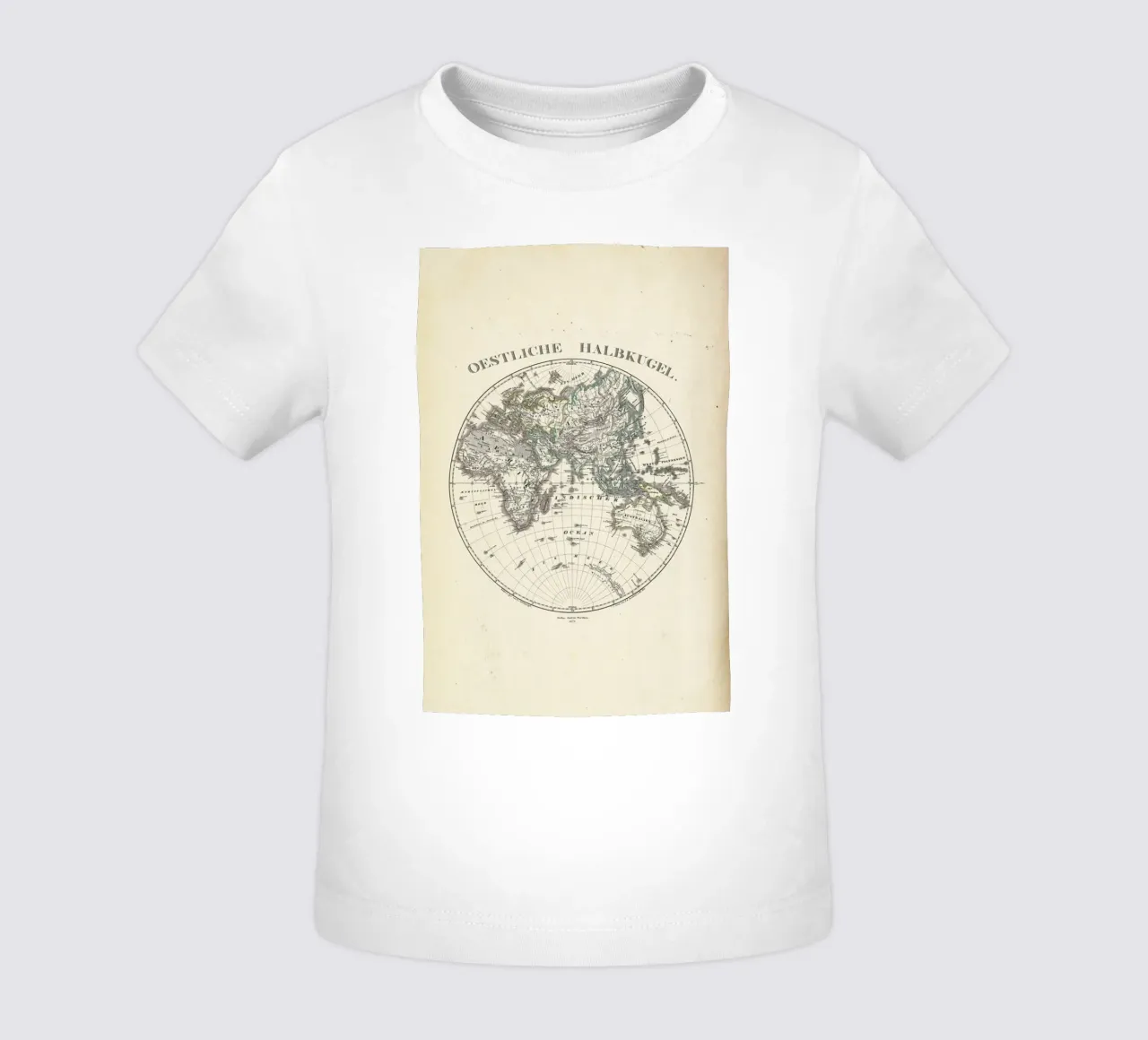 Stieler Map Of The Eastern Hemisphere maglietta neonato da Artokoloro Quint Lox Ltd