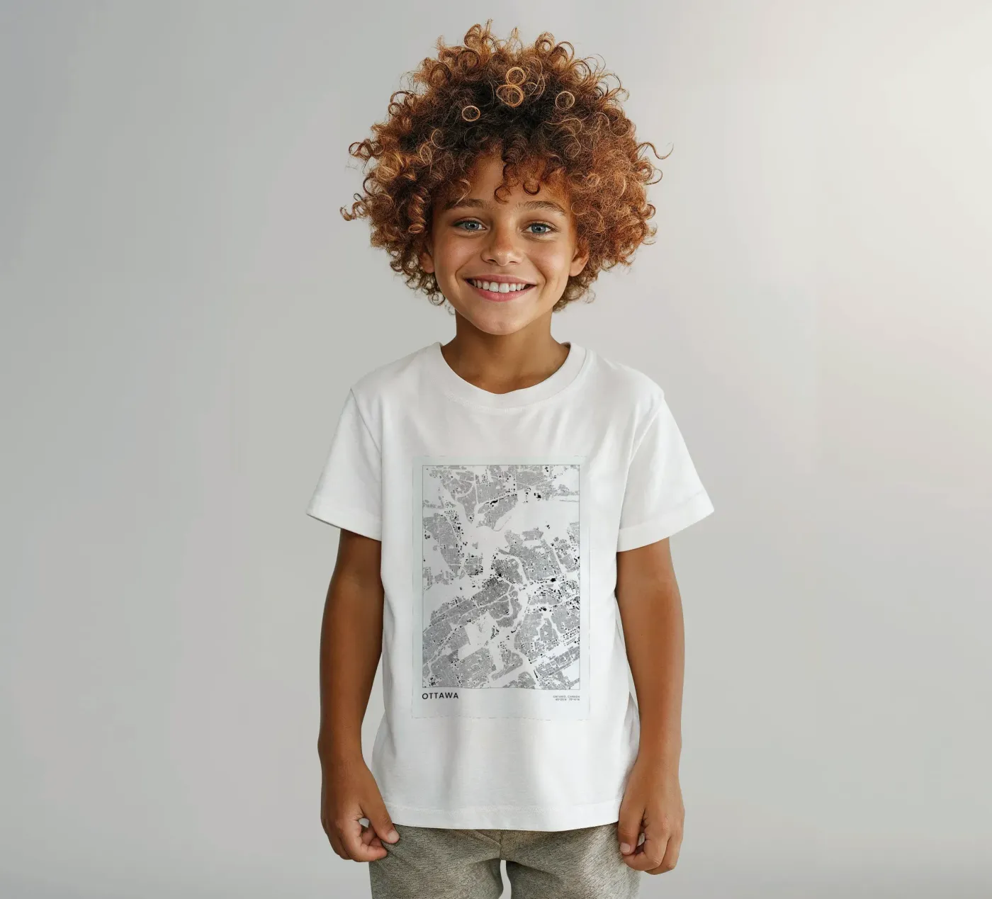 Ottawa kinder t-shirt van The Cartography Collection