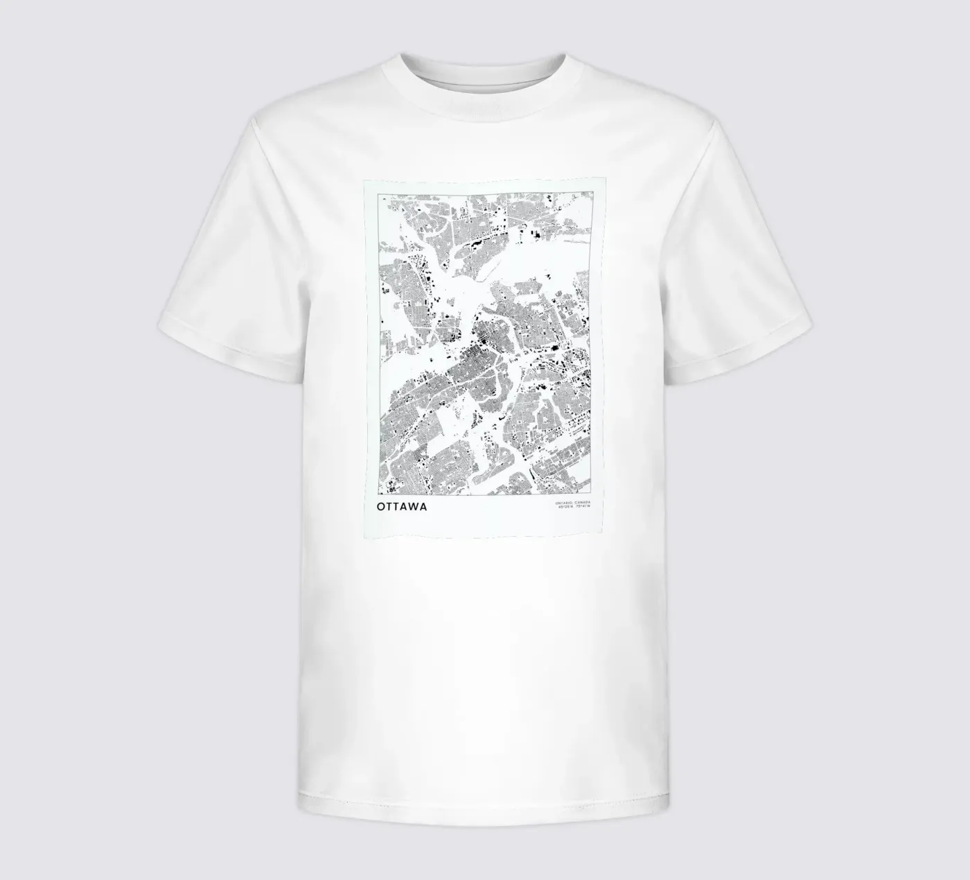 Ottawa kinder t-shirt van The Cartography Collection