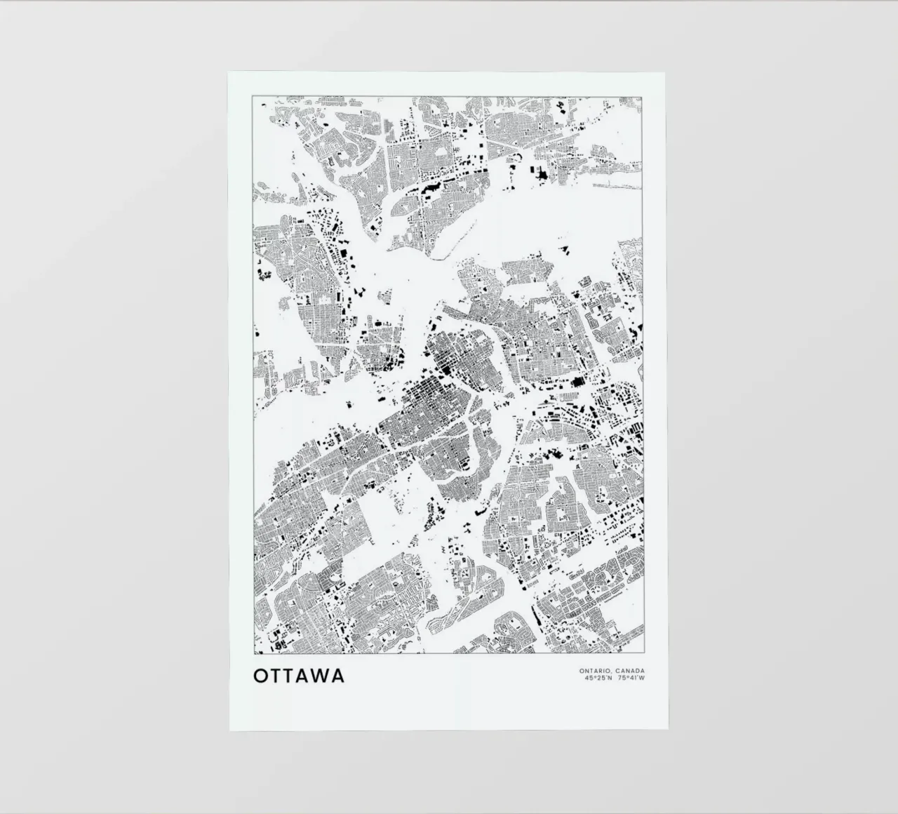 Ottawa telo in pvc da The Cartography Collection