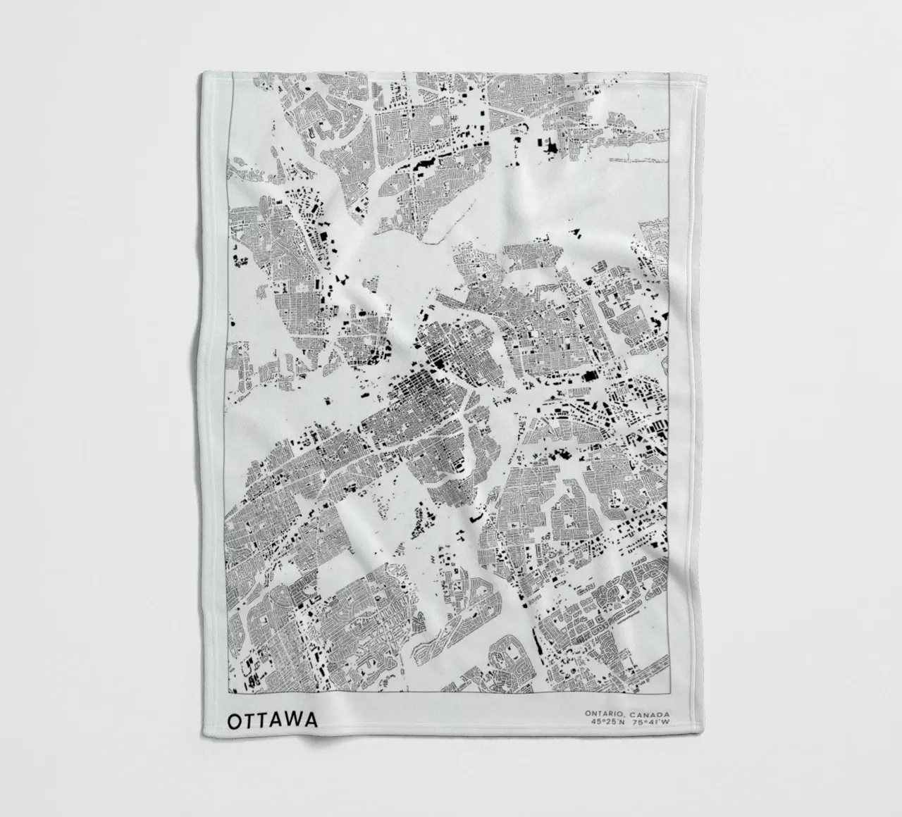 Ottawa coperta in pile da The Cartography Collection
