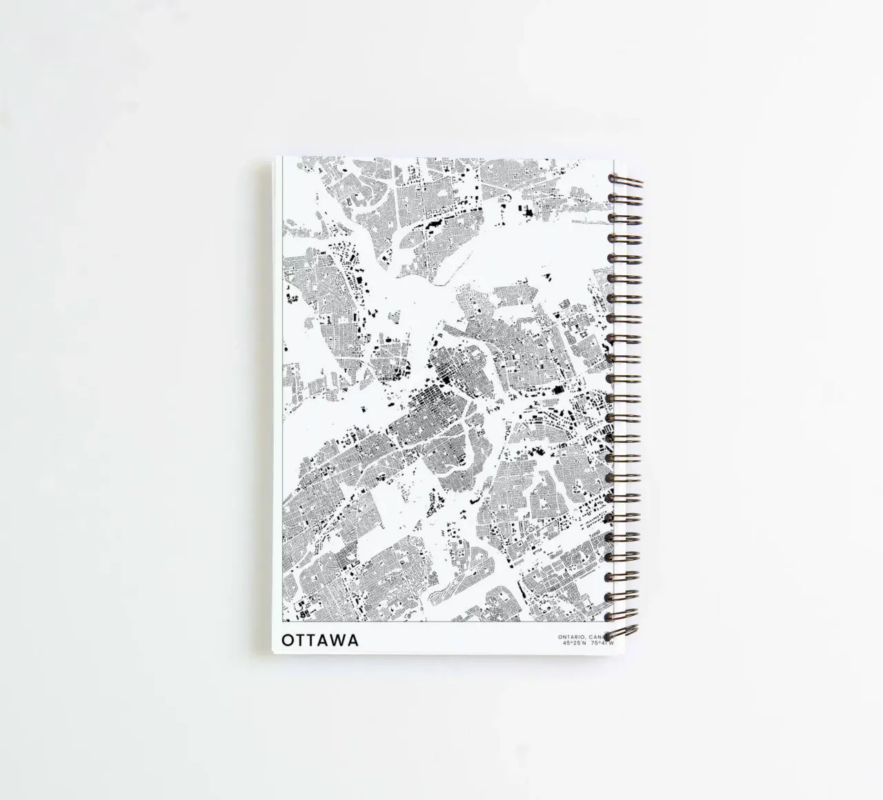 Ottawa spiral notebook by The Cartography Collection