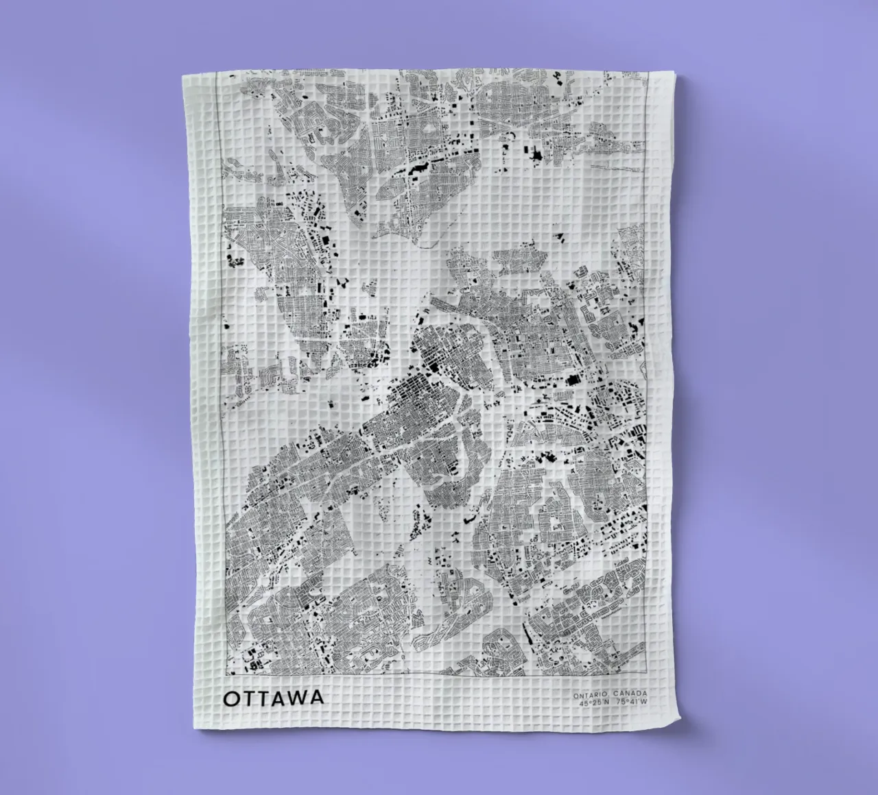 Ottawa canovaccio da cucina da The Cartography Collection