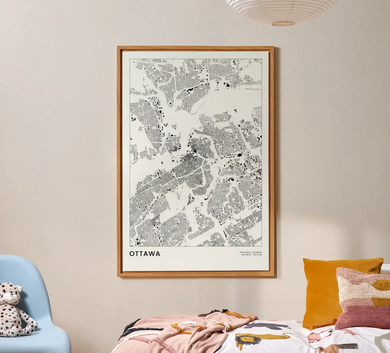 Ottawa alluminio dibond da The Cartography Collection