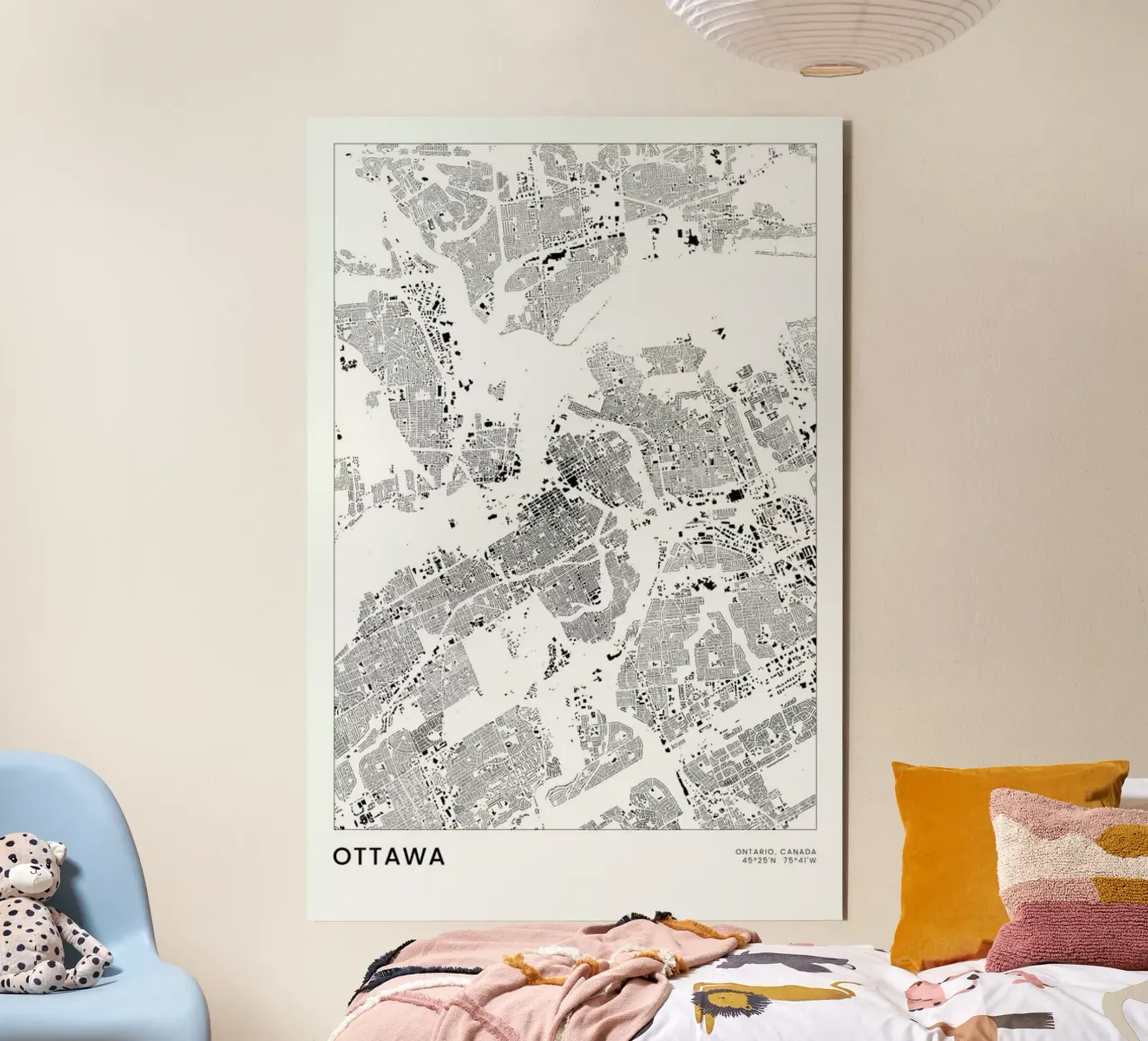 Ottawa alluminio dibond da The Cartography Collection