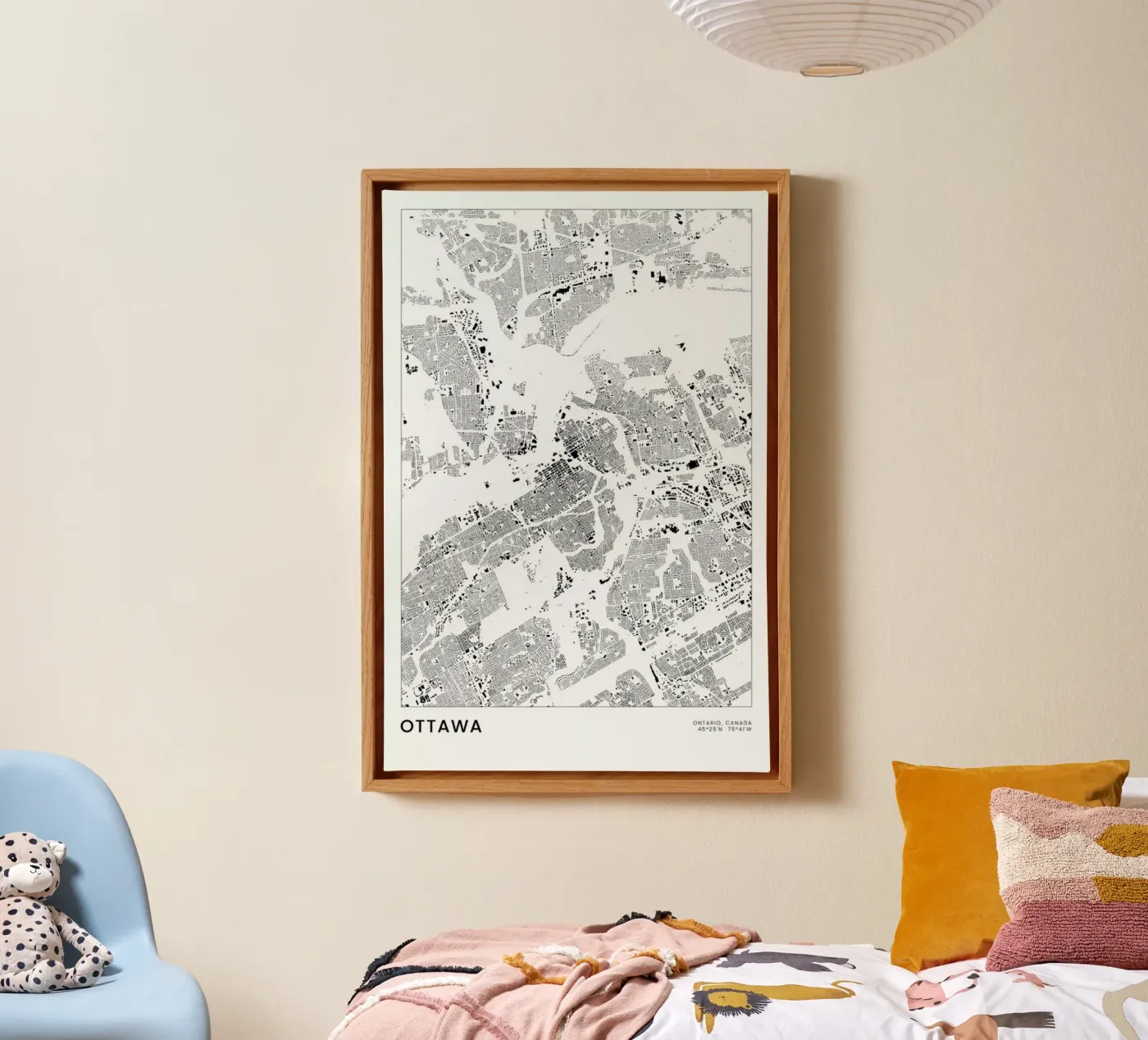 Ottawa canvas by The Cartography Collection