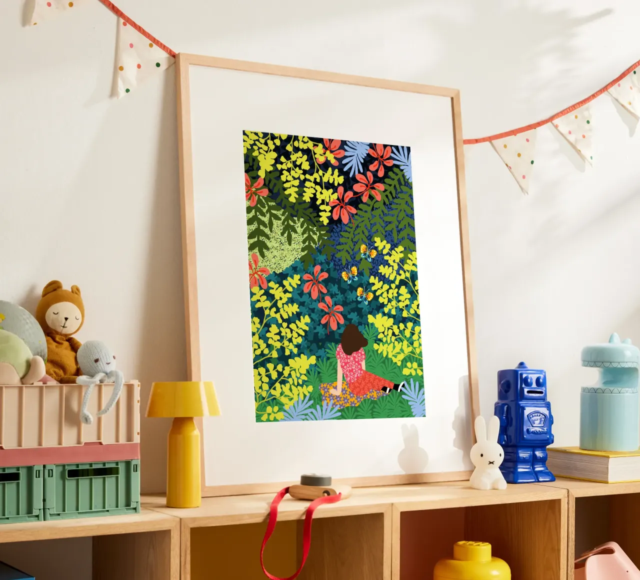 Picknick im Wald Poster von Rafaela Mascaro