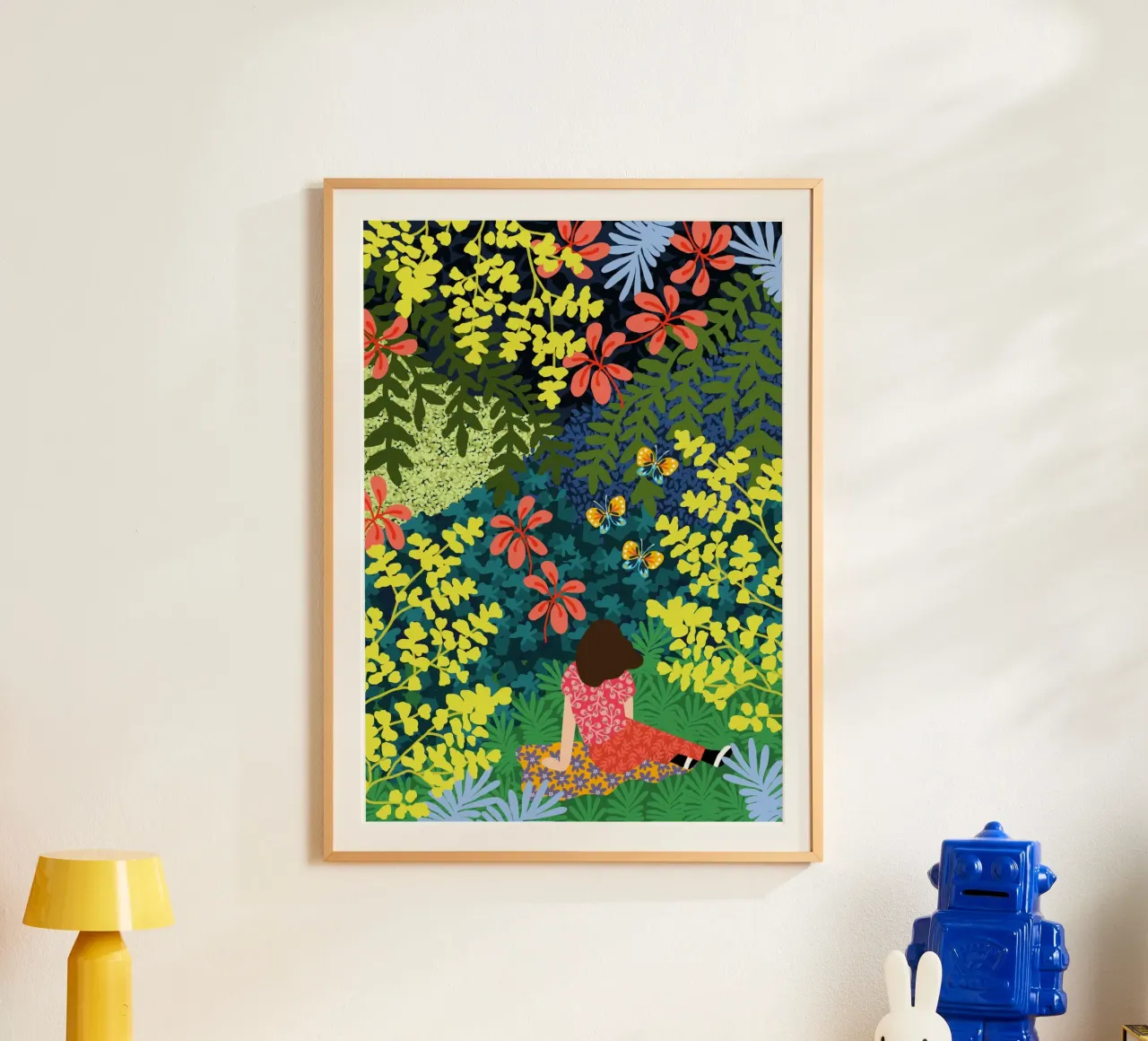 Picknick im Wald Poster von Rafaela Mascaro