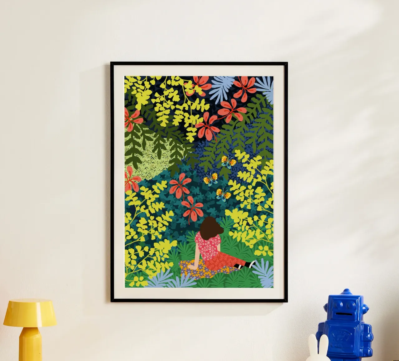 Picknick im Wald Poster von Rafaela Mascaro