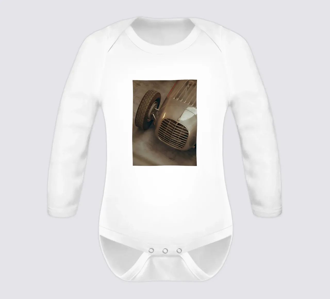 Classic Cars long-sleeve baby romper by CAR EDITION