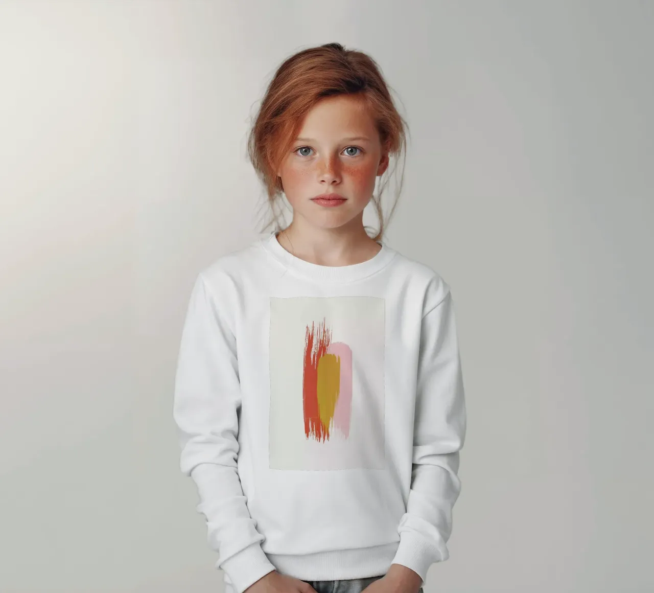 Brushstrokes IV Kinder Sweatshirt von Pure