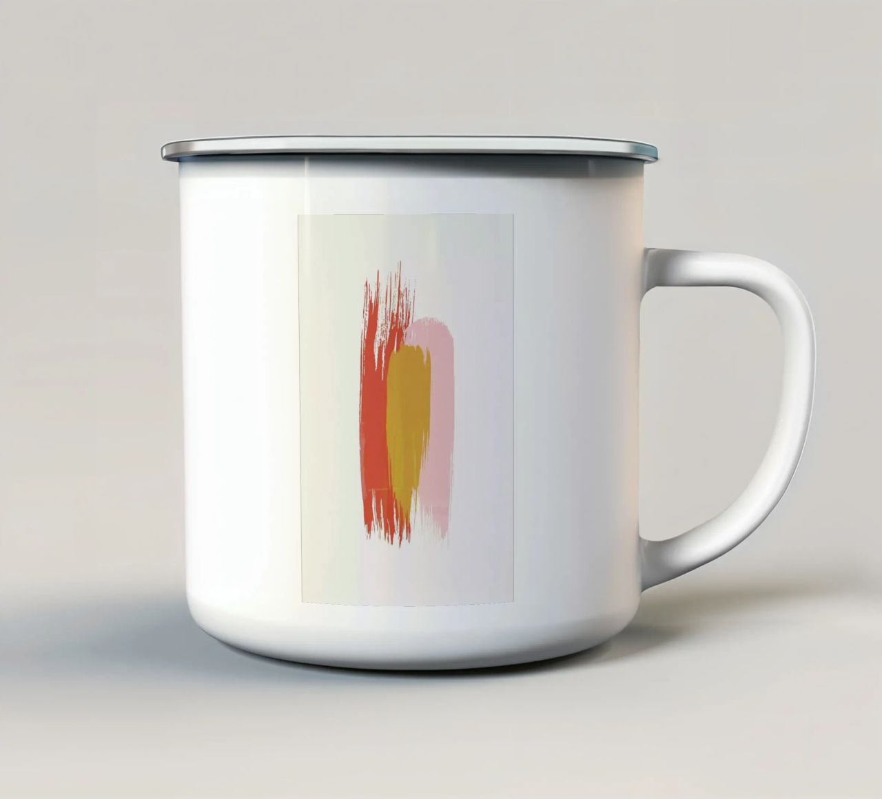 Brushstrokes IV tazza in smalto da Pure