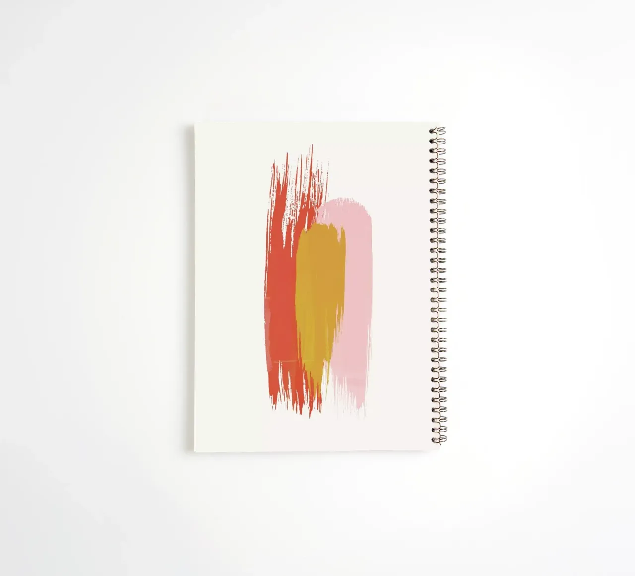 Brushstrokes IV spiral notebook by Pure