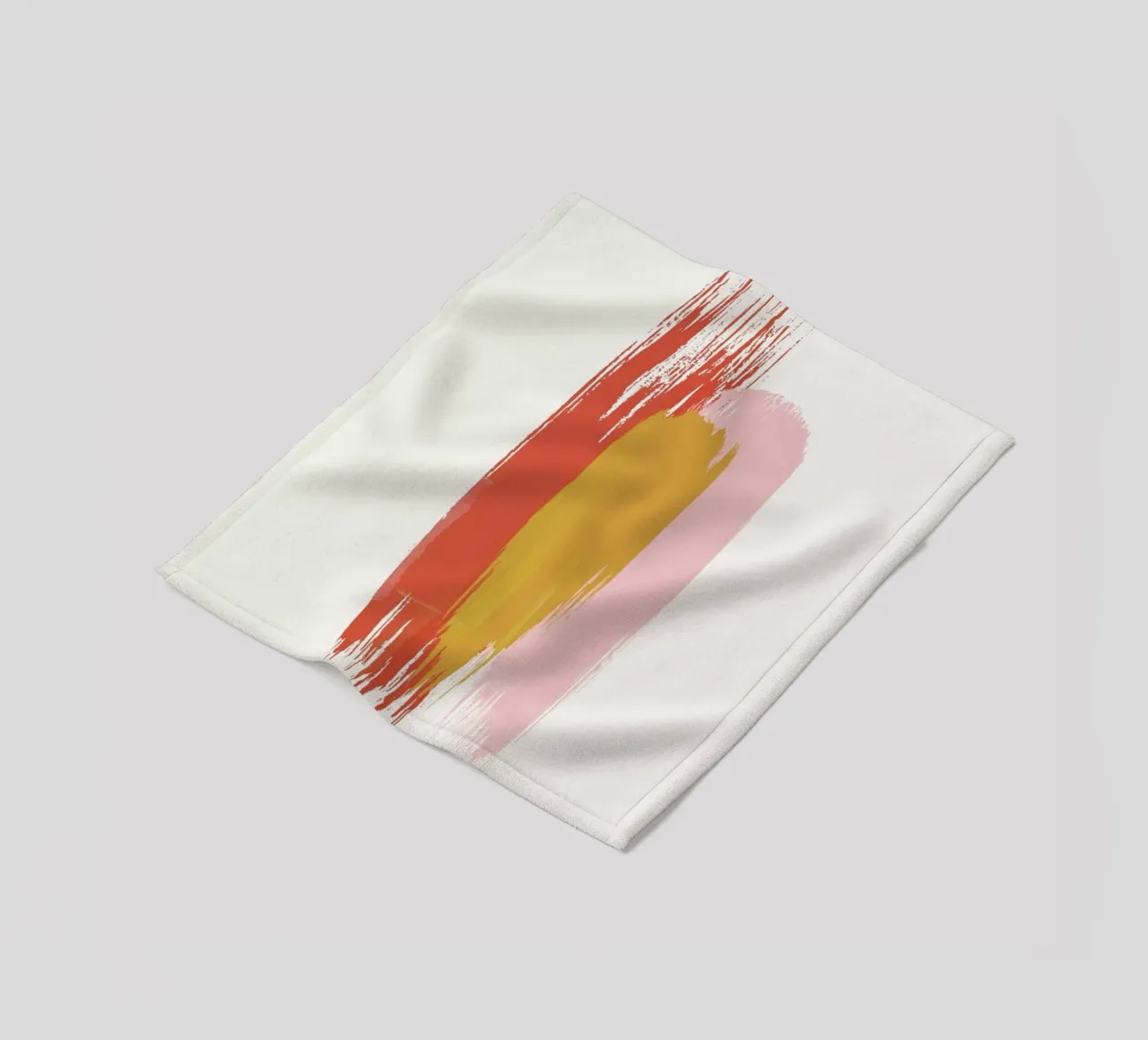 Brushstrokes IV fleece blanket by Pure
