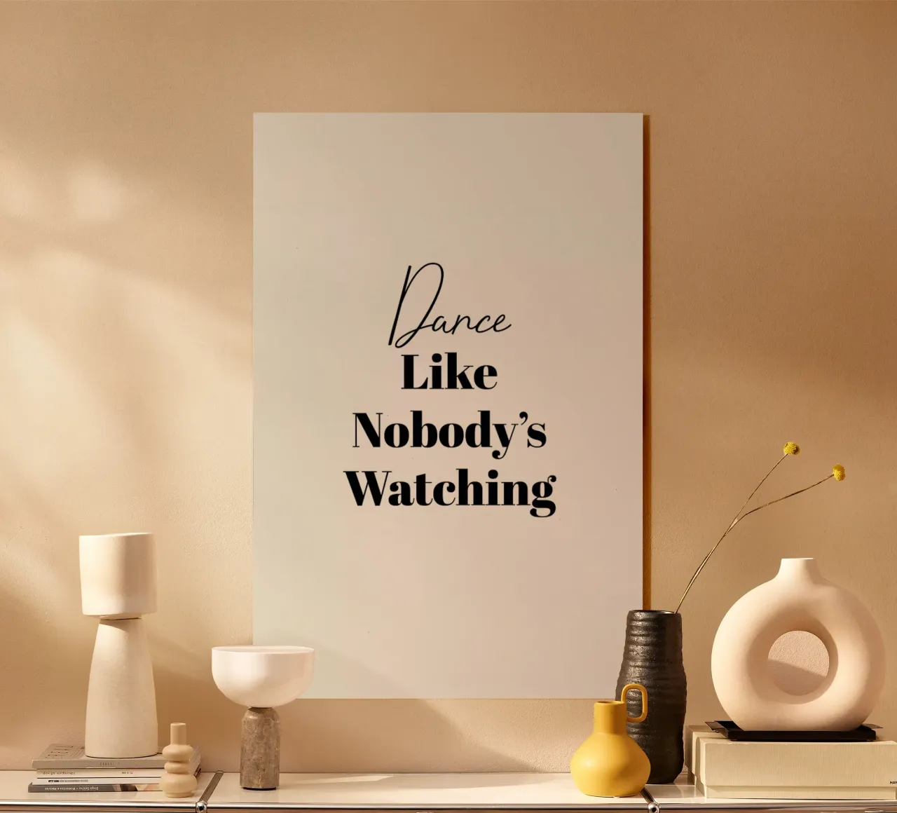 Dance plexiglass da typed