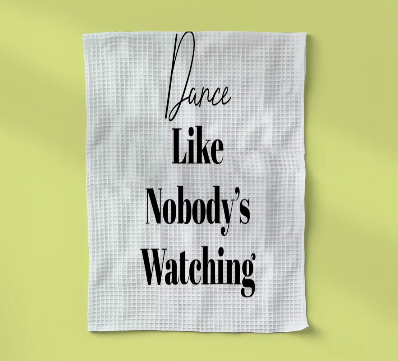 Dance theedoek van typed