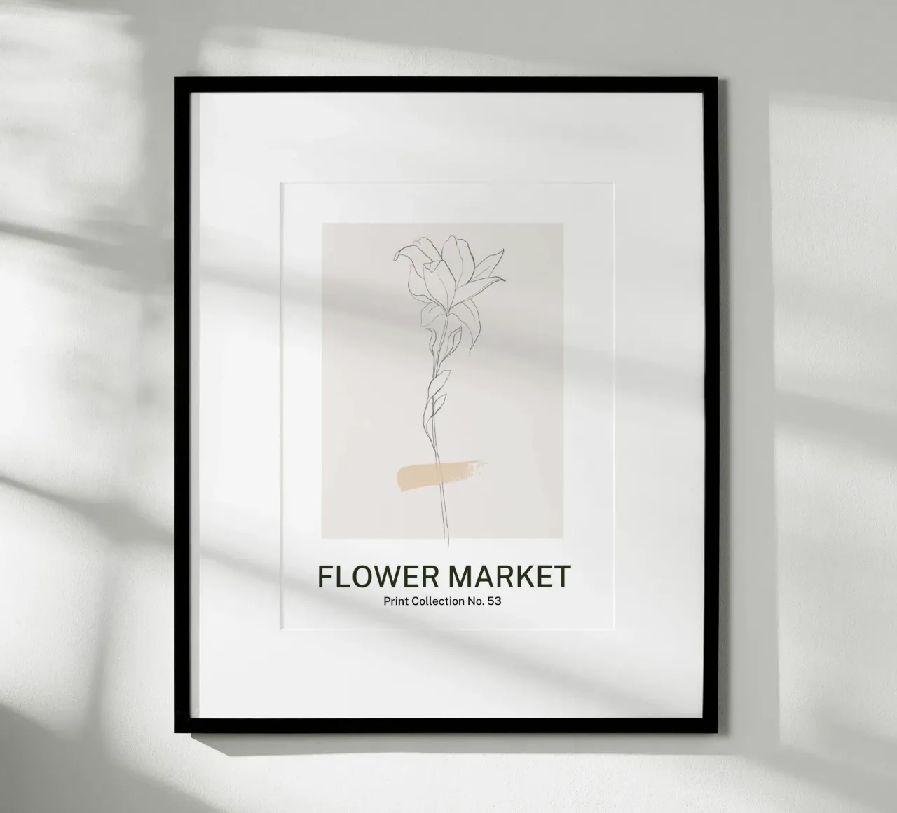 Mercato dei fiori poster con telaio in plastica da Studio Remiér
