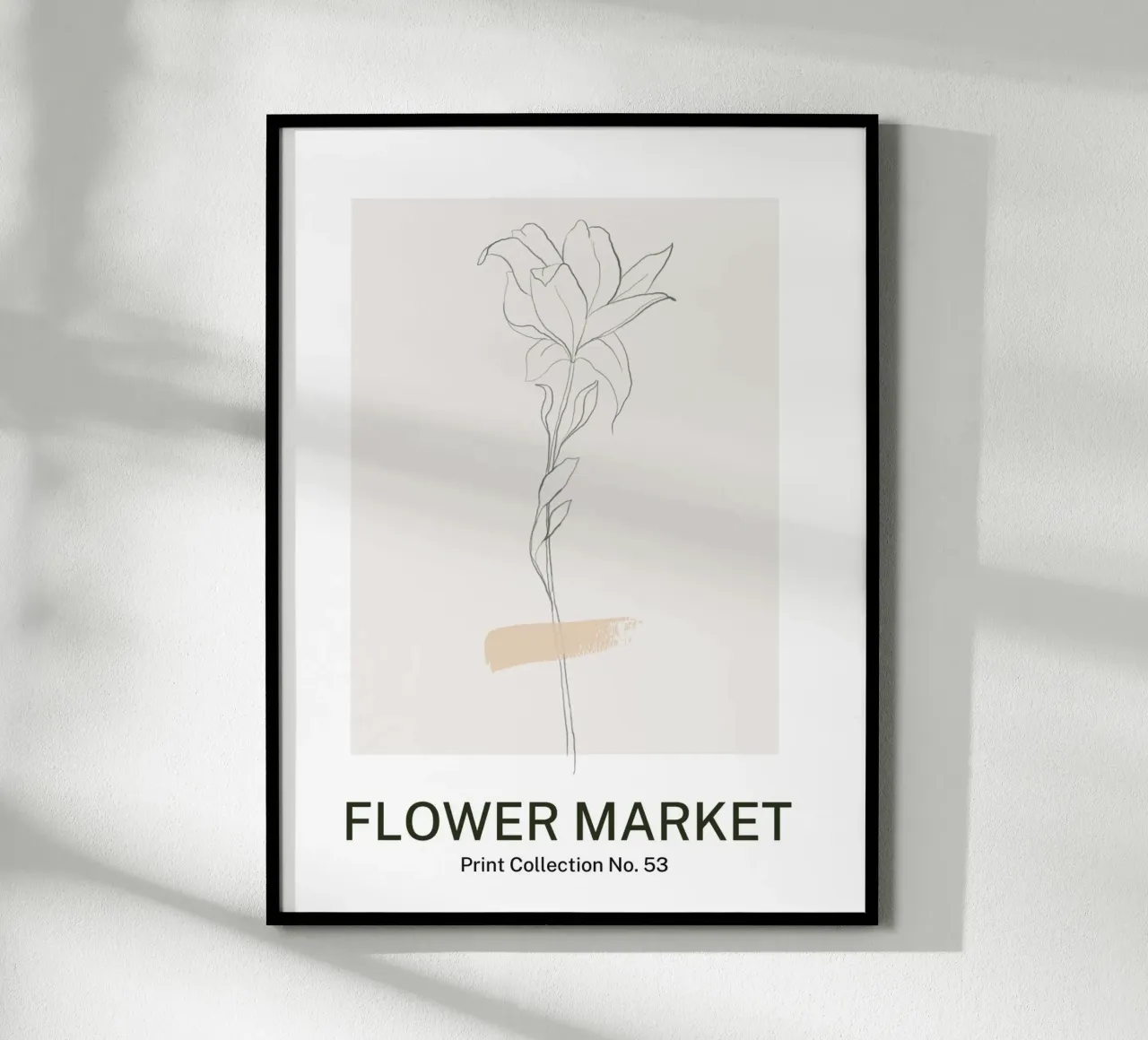 Mercato dei fiori poster con telaio in plastica da Studio Remiér
