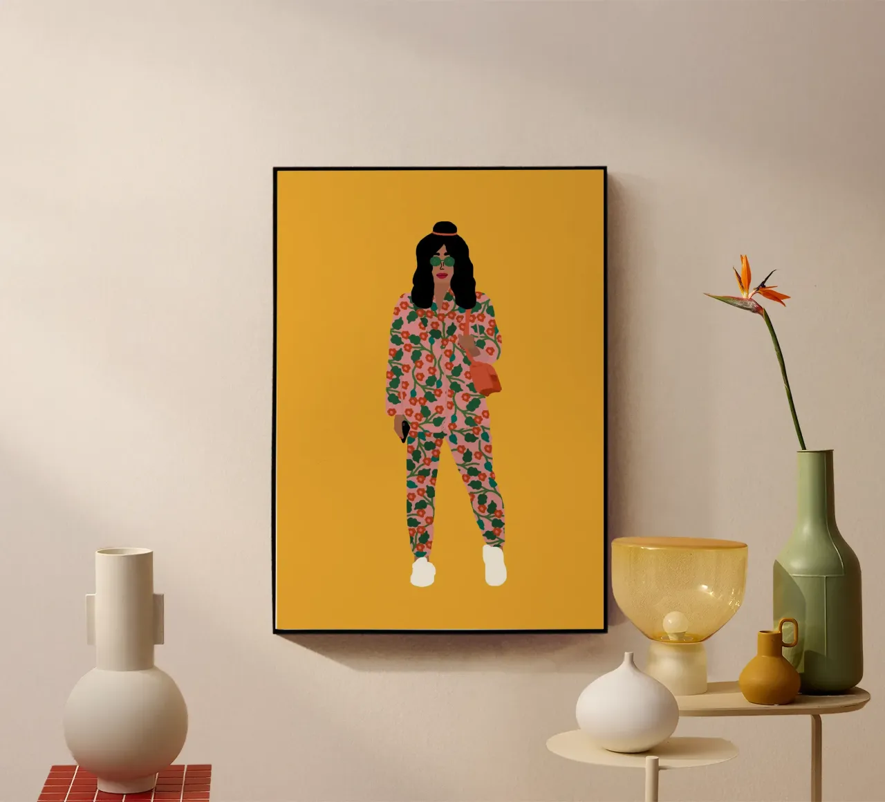 La fille de la semaine de la mode plexiglas de Rafaela Mascaro