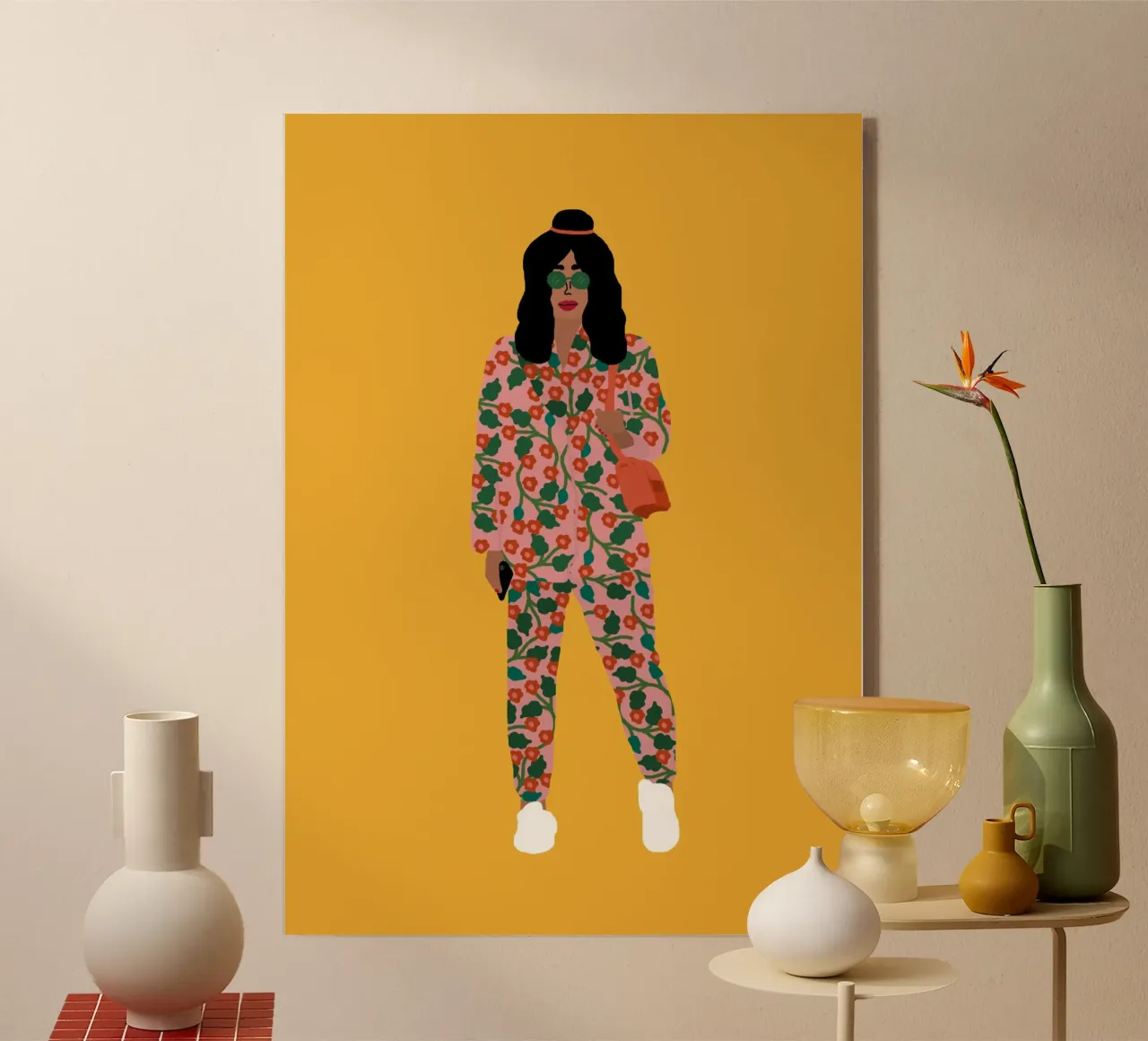 La fille de la semaine de la mode plexiglas de Rafaela Mascaro