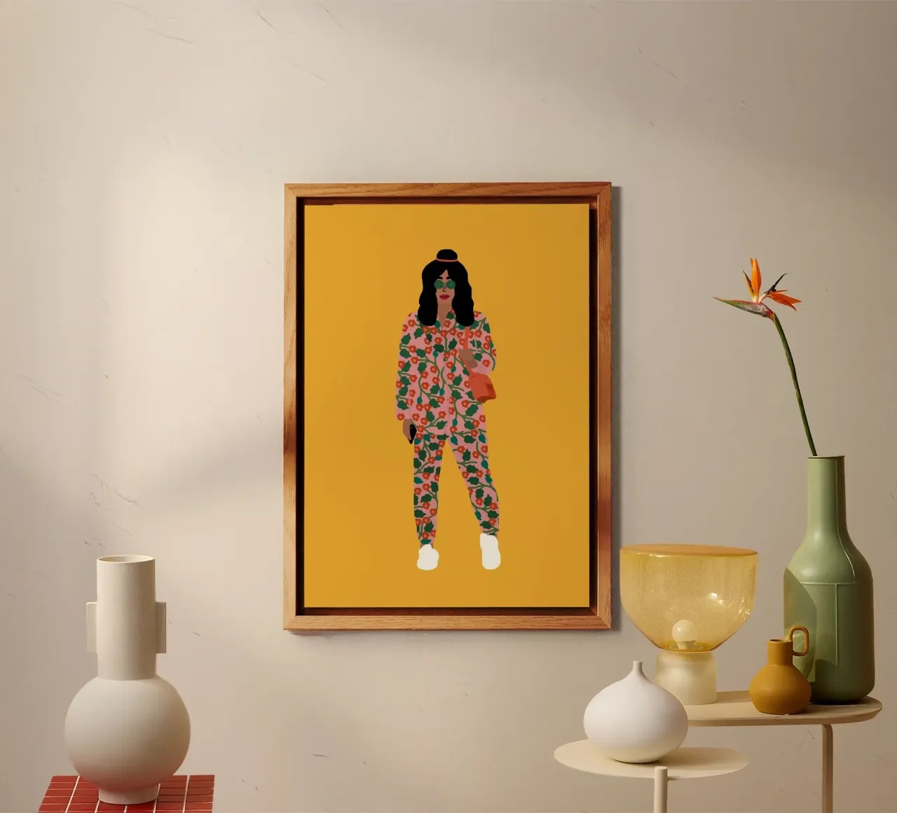 Ragazza della settimana della moda alluminio dibond da Rafaela Mascaro
