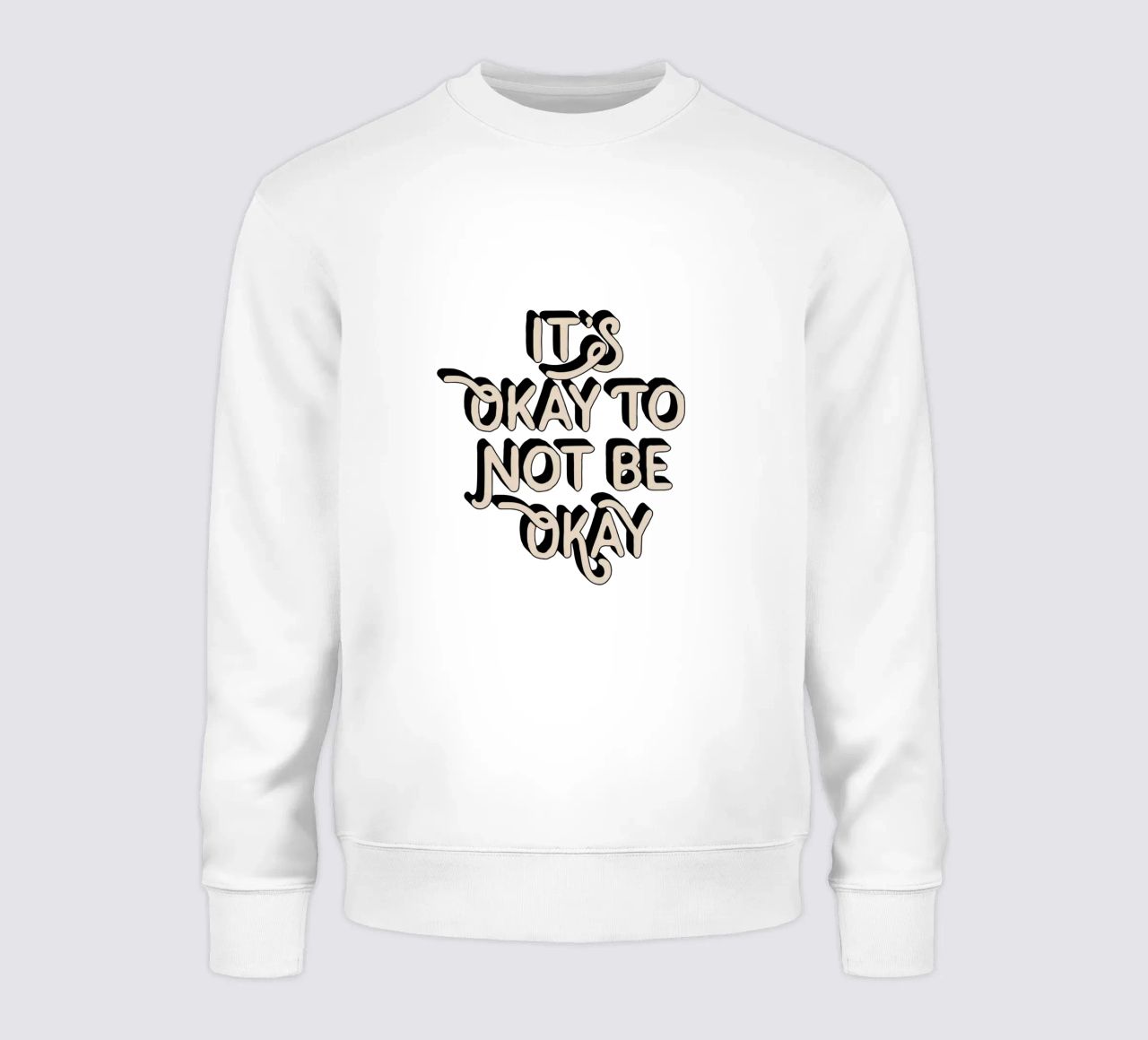 Va bene non essere a posto felpa da THE MOTIVATED TYPE